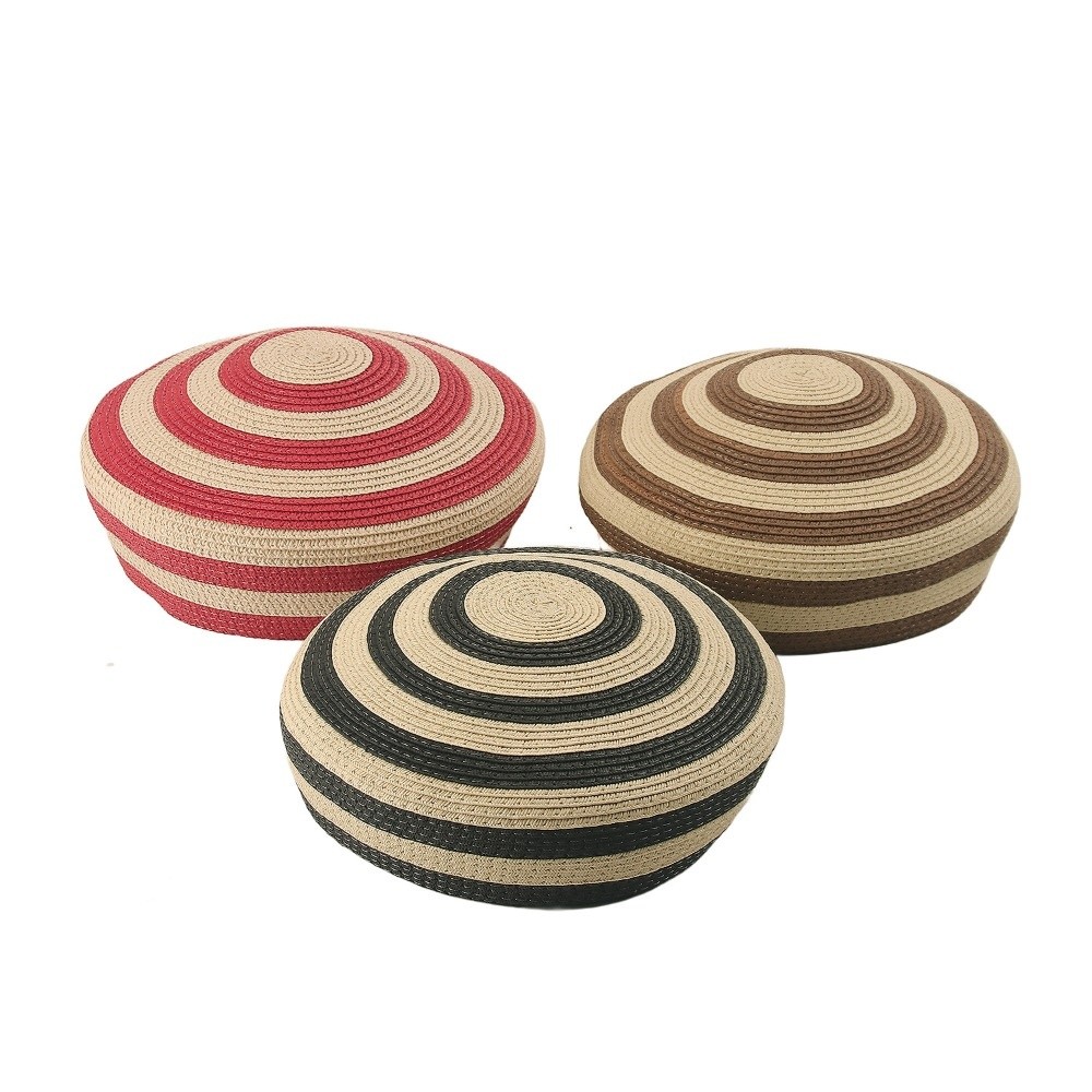 Brim Hat Striped Pattern Straw – Paper Straw Color recenzja i cena