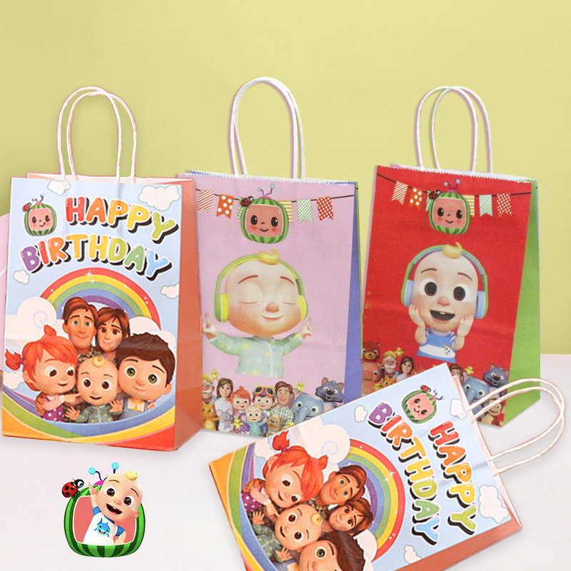 Cocomelons Party Gift Bag Set  – Party Favor Bag recenzja i cena