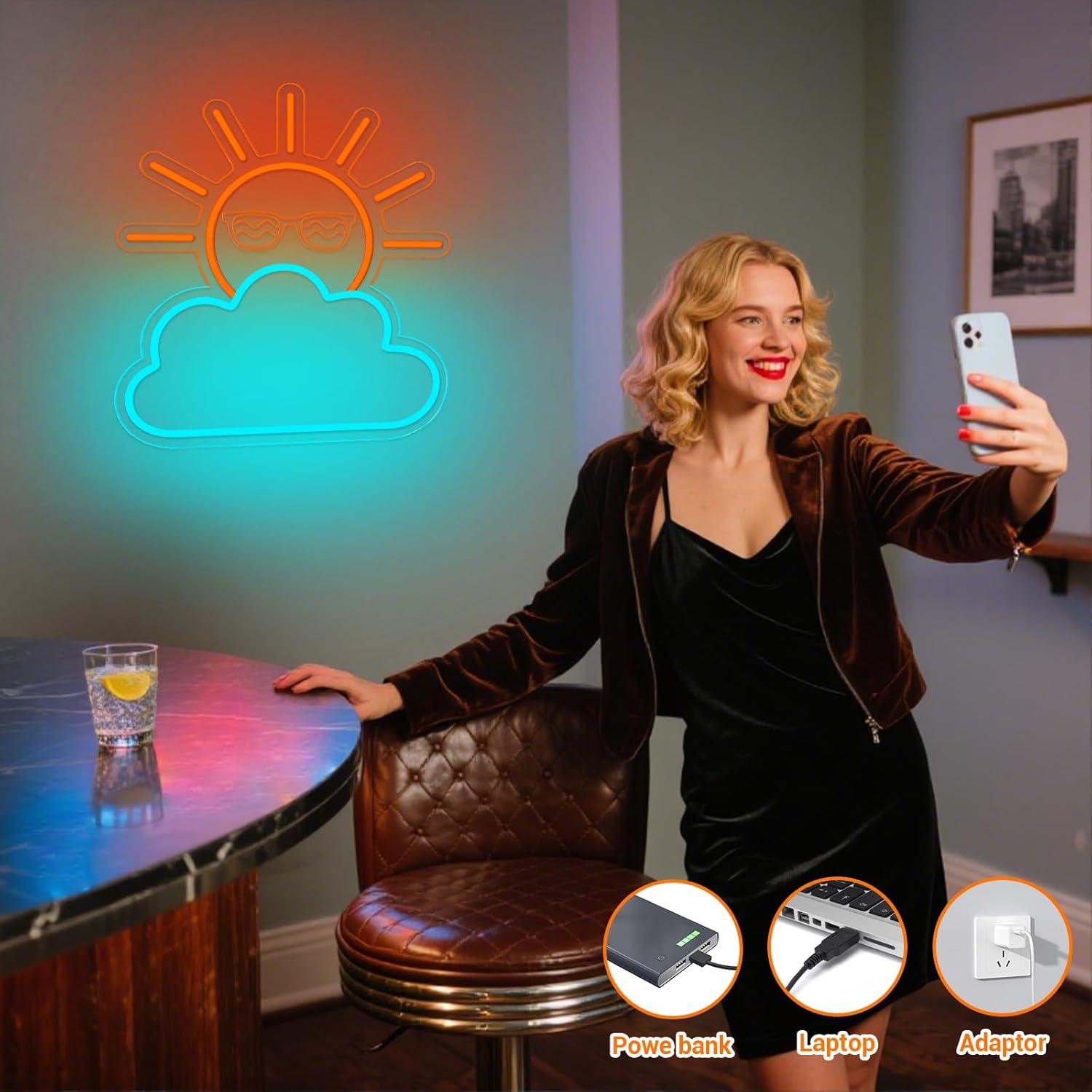 Sunrise Sunset Neon Sign USB P – Neon Sign Party recenzja i cena