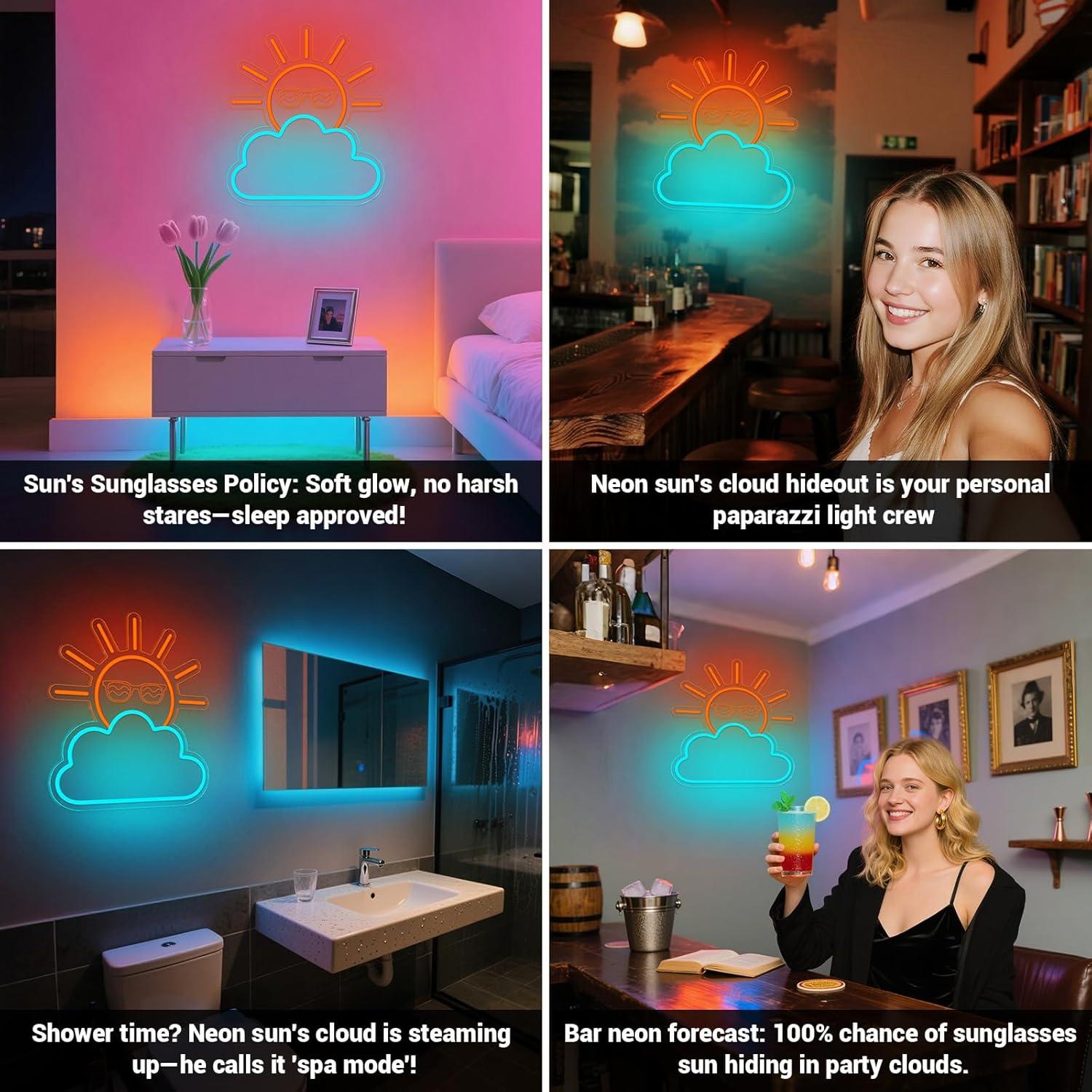 Sunrise Sunset Neon Sign USB P – Neon Sign Party recenzja i cena