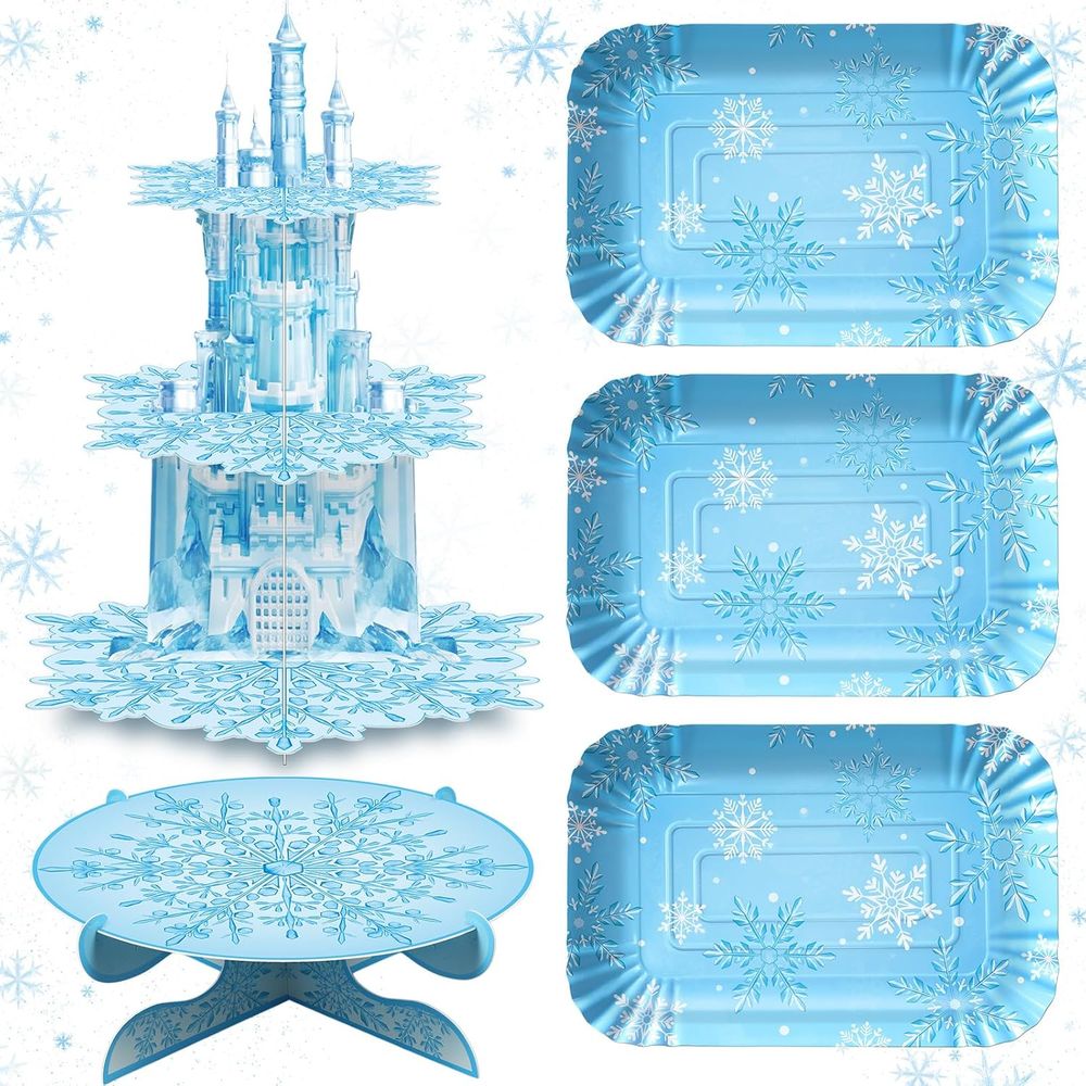 3-Tier Blue Castle Cupcake Sta – Cupcake Stand Tier recenzja i cena