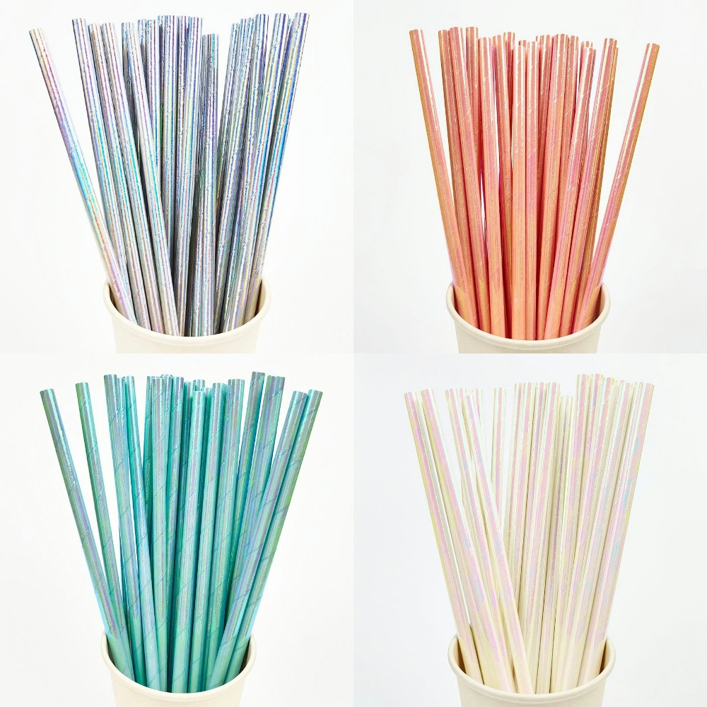 25Pcs Pearlescent Bronzing Pap – Paper Straw Color recenzja i cena
