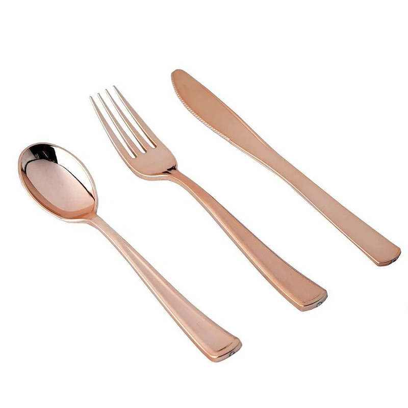 Rose Gold Party Tableware Kit  – Paper Straw Color recenzja i cena