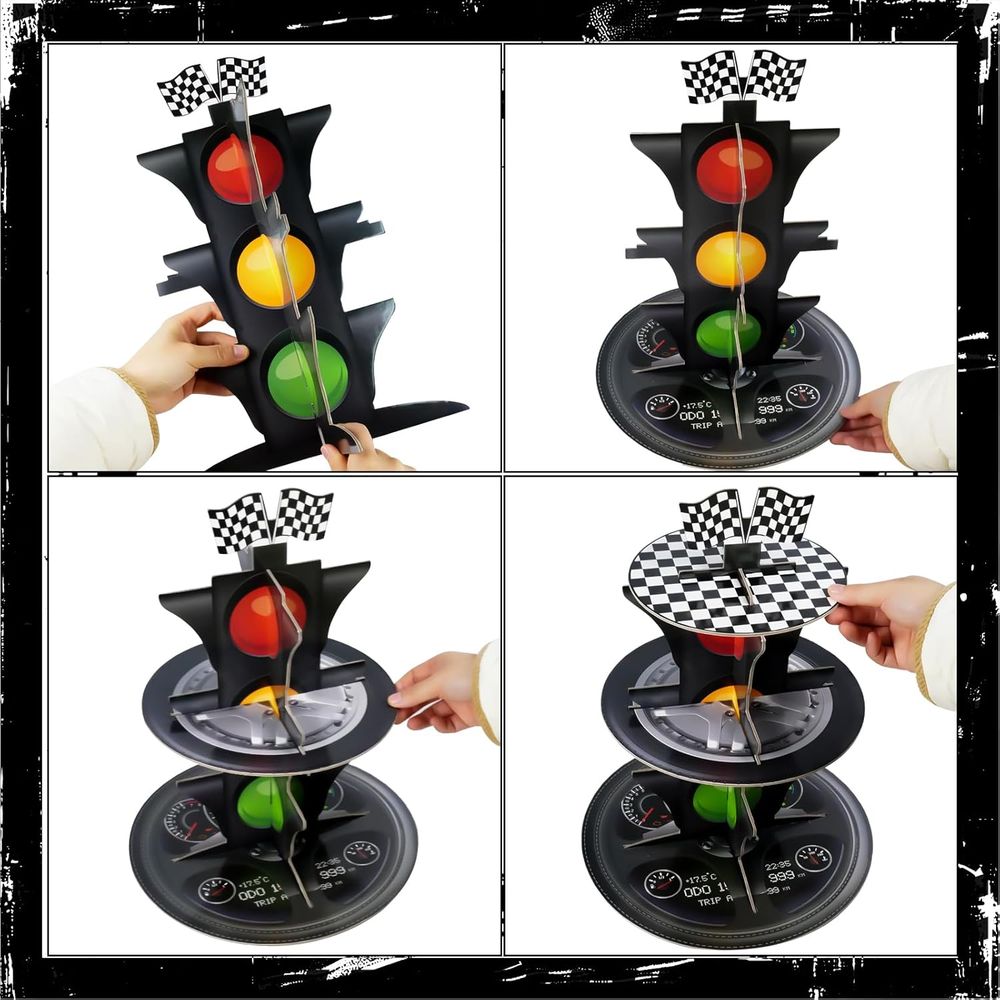 Round Cardboard 3-Tier Cupcake – Cupcake Stand Tier recenzja i cena