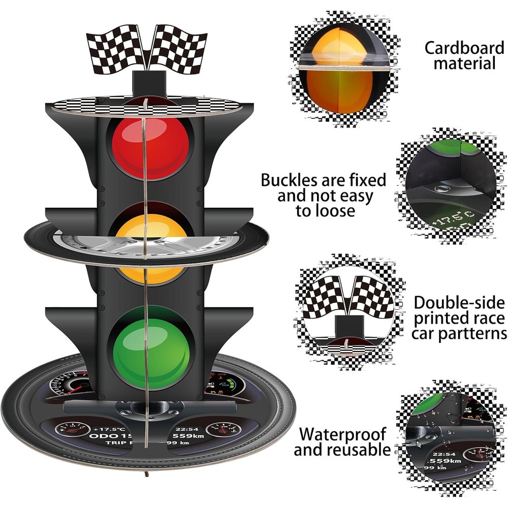 Round Cardboard 3-Tier Cupcake – Cupcake Stand Tier recenzja i cena