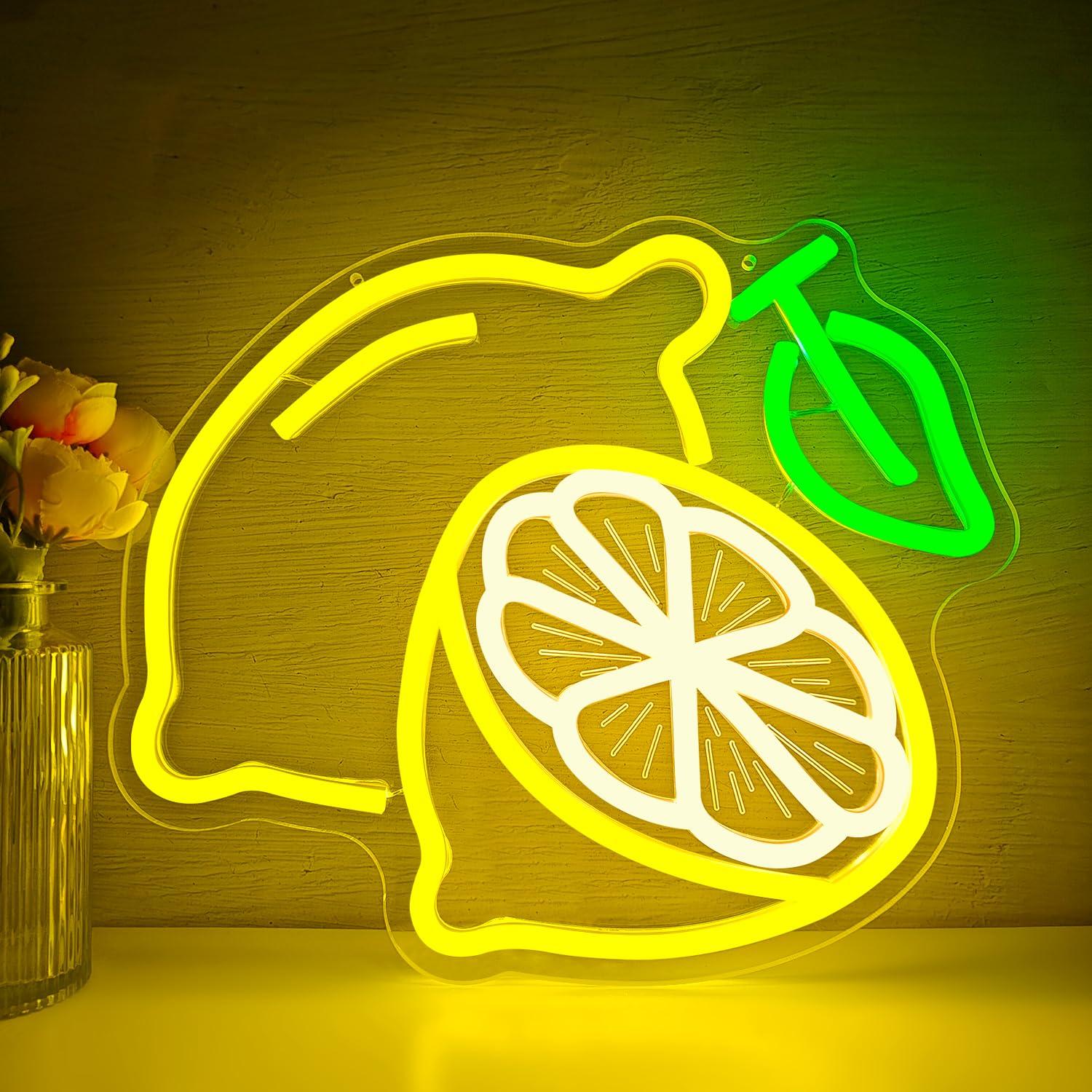 Lemon Neon Sign Dimmable LED L – Neon Sign Party recenzja i cena