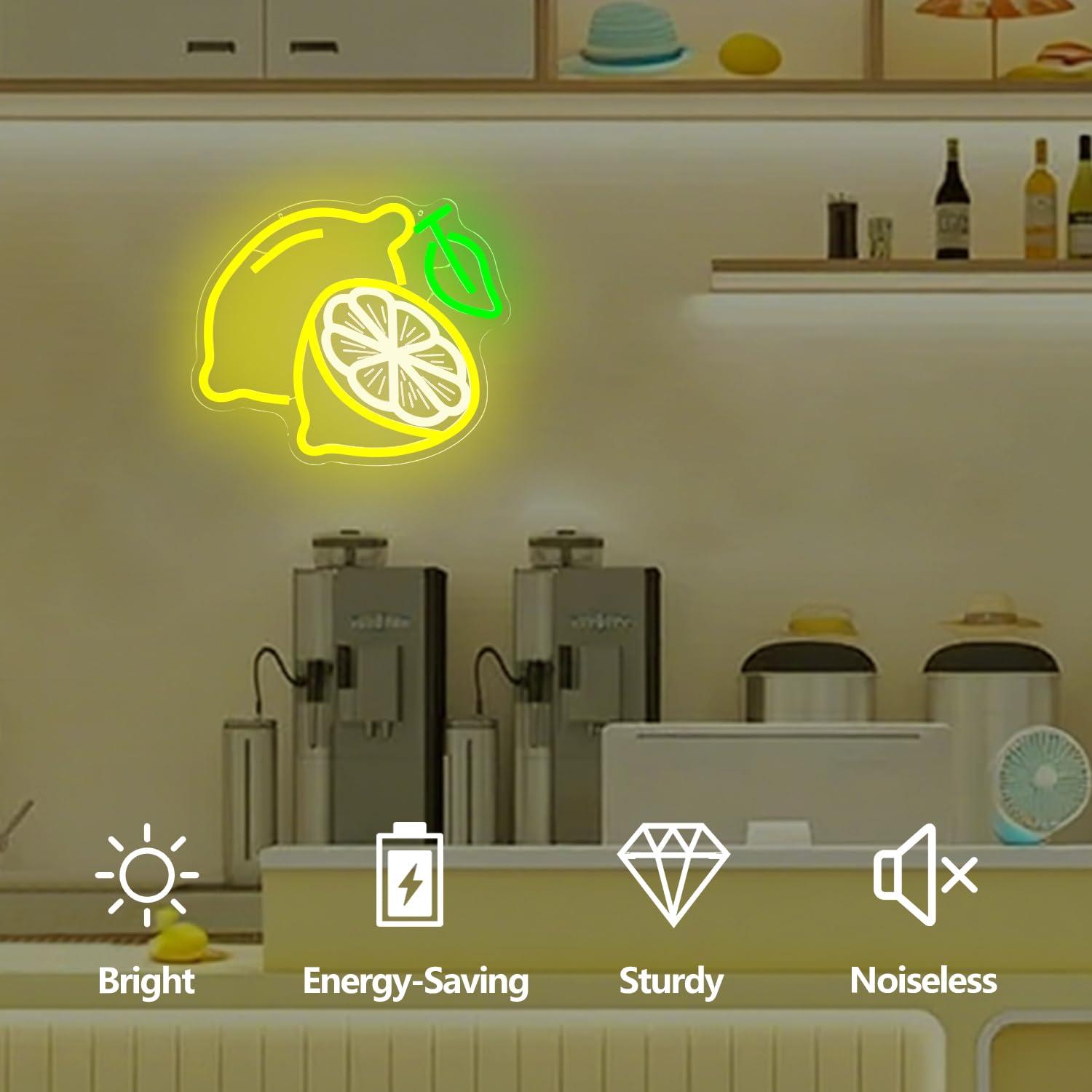 Lemon Neon Sign Dimmable LED L – Neon Sign Party recenzja i cena