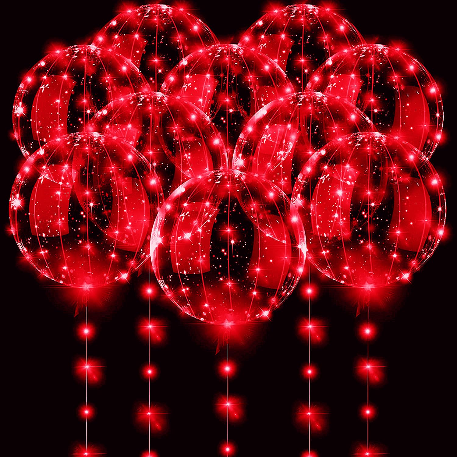 3 set Red Light Up Led Clear B – Led Balloon Light recenzja i cena