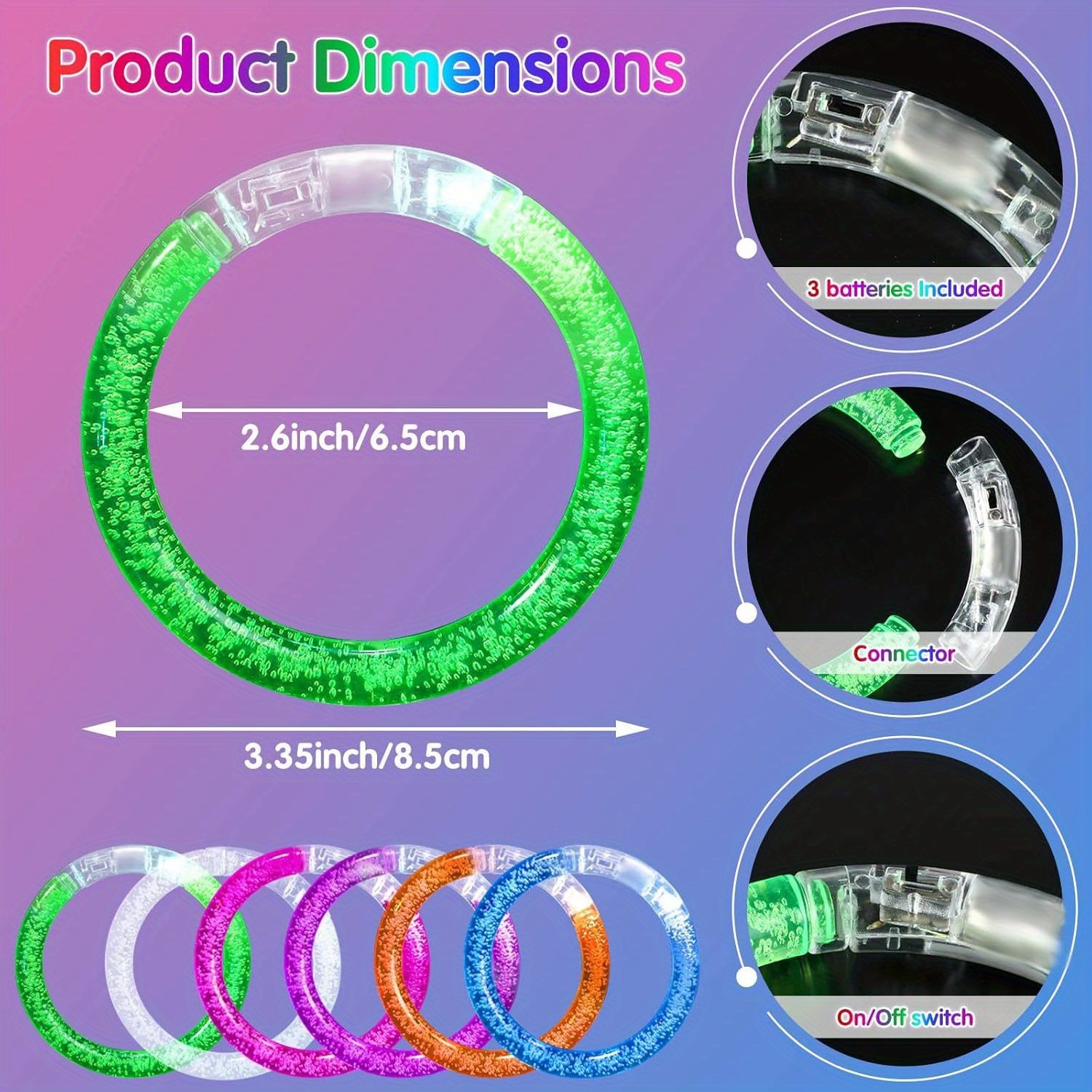Glow-Up Party Bracelets Pack – – Event & Party Supply recenzja i cena