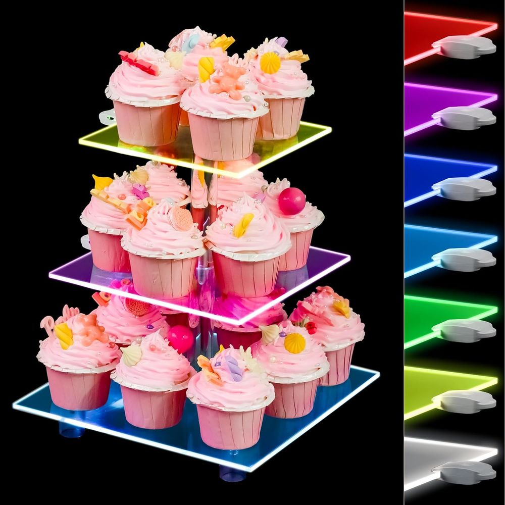 3-Tier Acrylic Cupcake Tower w – Cupcake Stand Tier recenzja i cena
