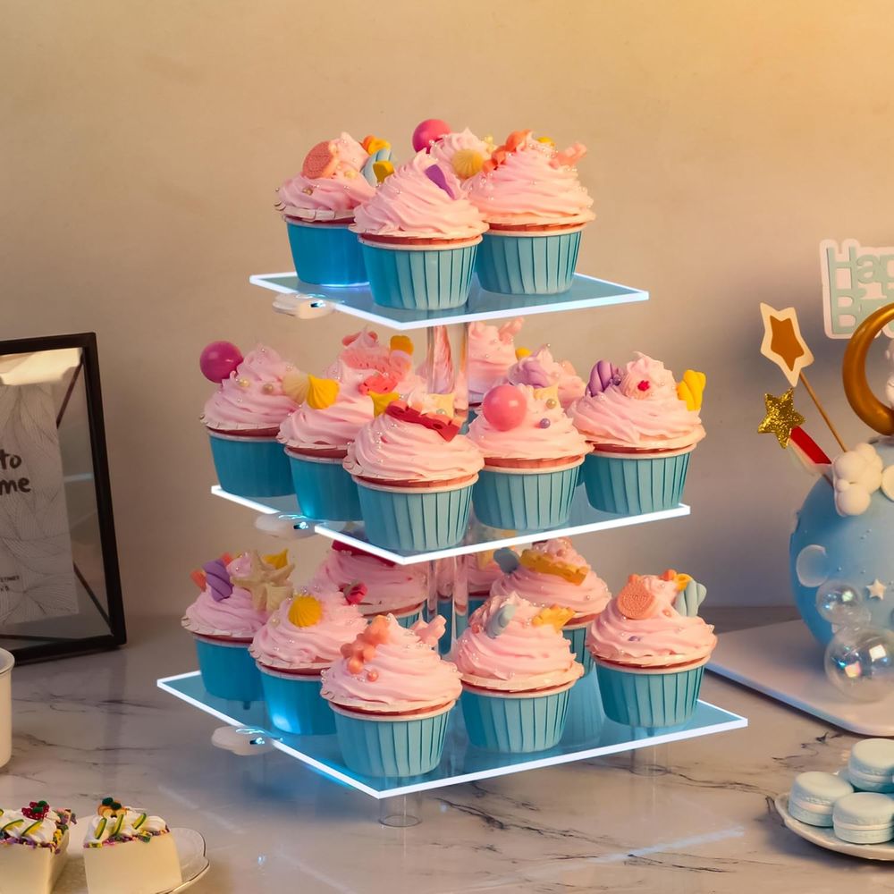 3-Tier Acrylic Cupcake Tower w – Cupcake Stand Tier recenzja i cena