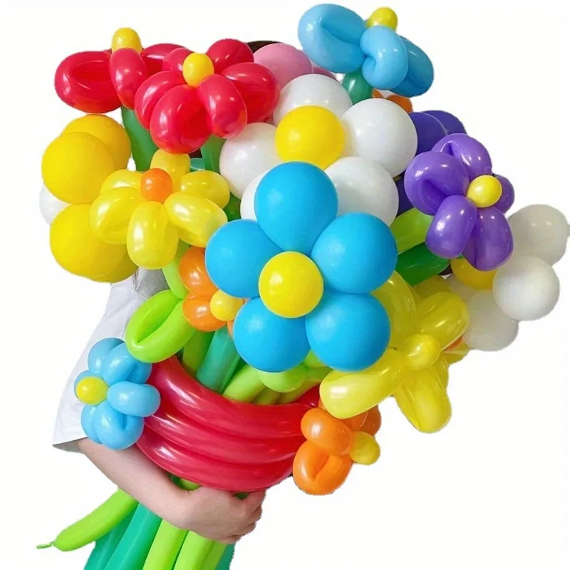 50/100pcs Colorful Long Latex  – Balloon Pump Hand recenzja i cena