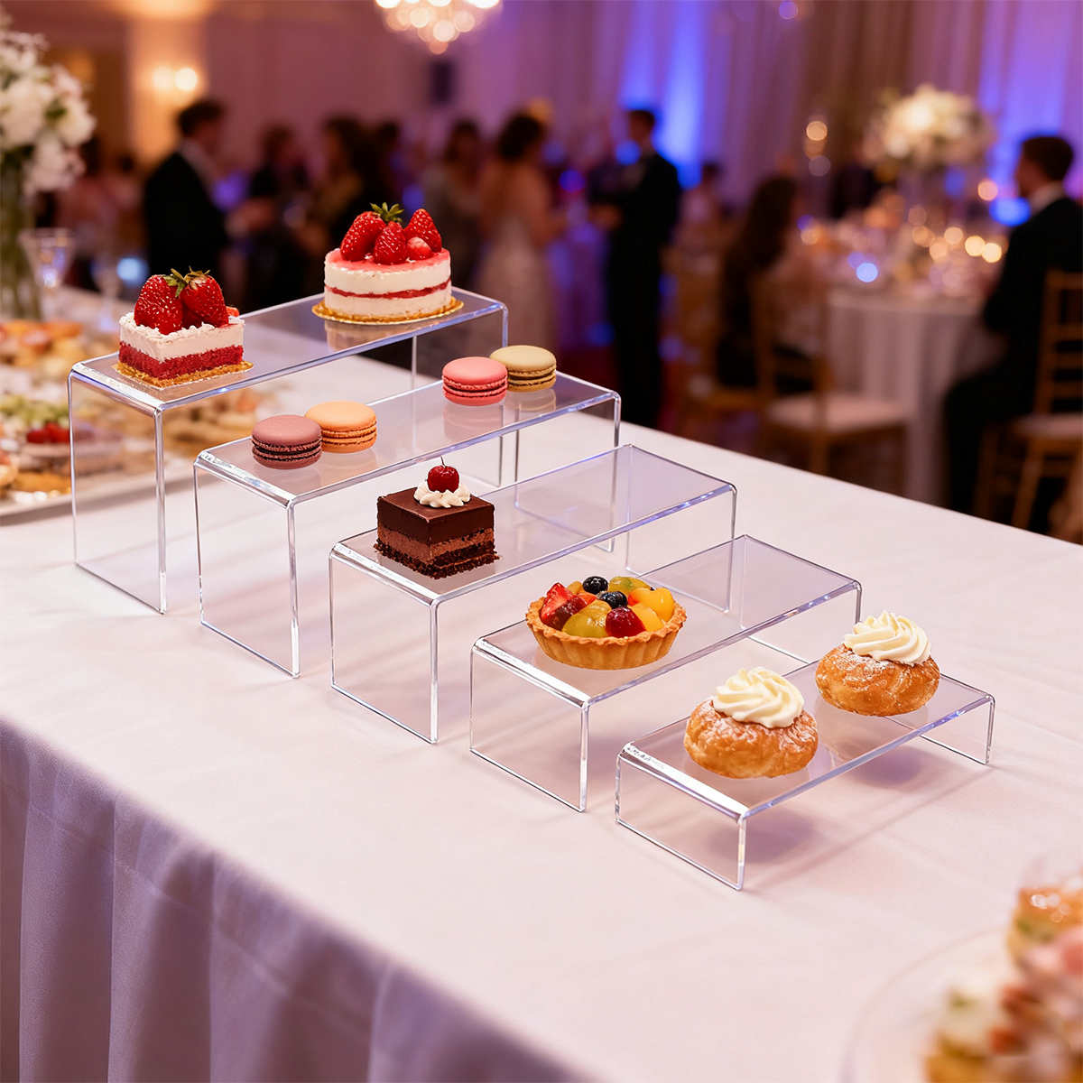 5pcs Acrylic Dessert Display S – Cupcake Stand Tier recenzja i cena