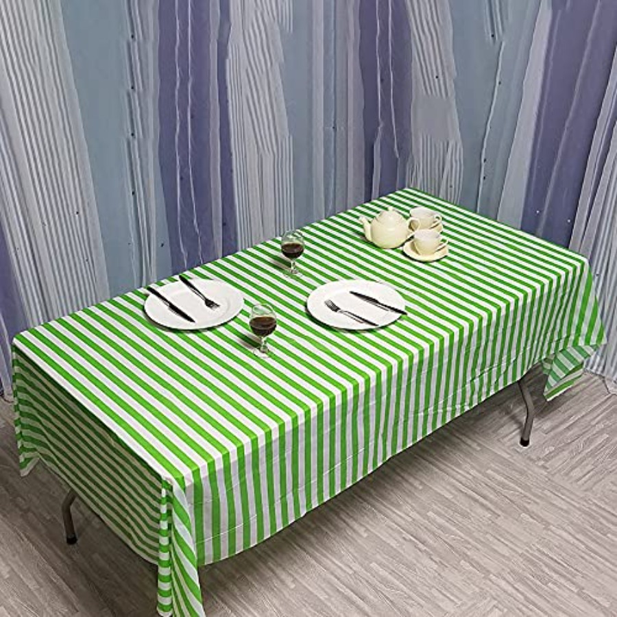 Vpang 2 Pcs Striped Plastic Pr – Table Cloth Disposable recenzja i cena