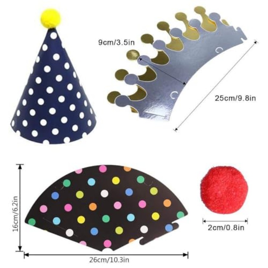 ELakiss 11PCS Birthday Party C – Party Hat Cone recenzja i cena