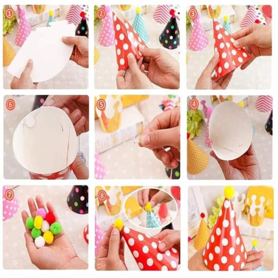 ELakiss 11PCS Birthday Party C – Party Hat Cone recenzja i cena