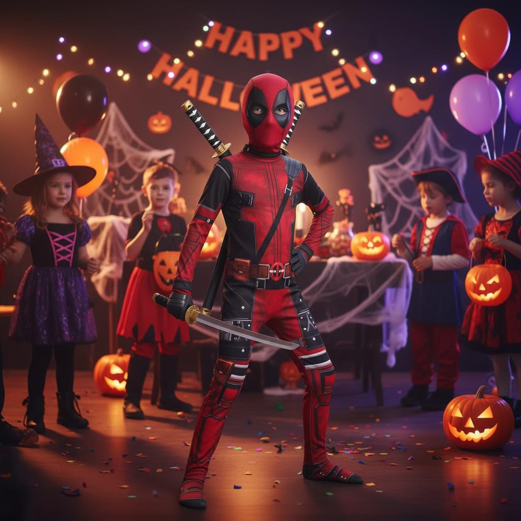 3-12Y Kids Deadpool Costume wi – Party Favor Bag recenzja i cena