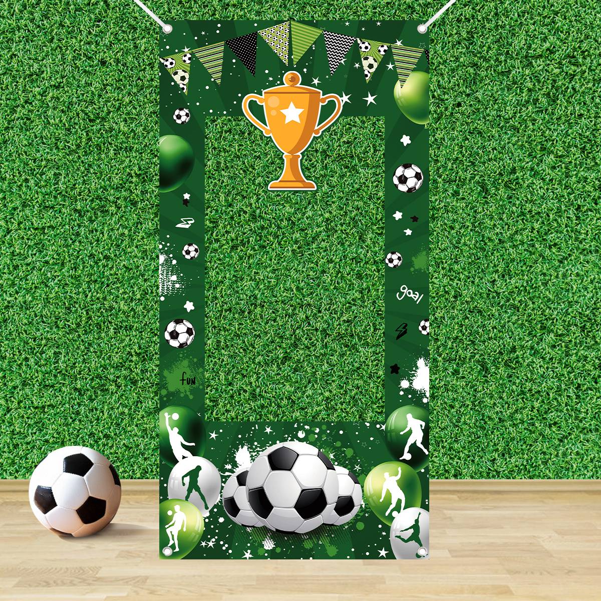 1pc Green Soccer Decorative Ph – Photo Booth Frame recenzja i cena