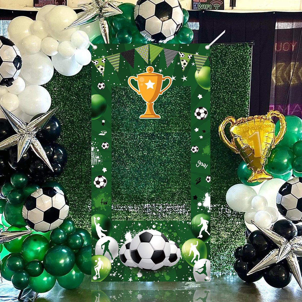 1pc Green Soccer Decorative Ph – Photo Booth Frame recenzja i cena