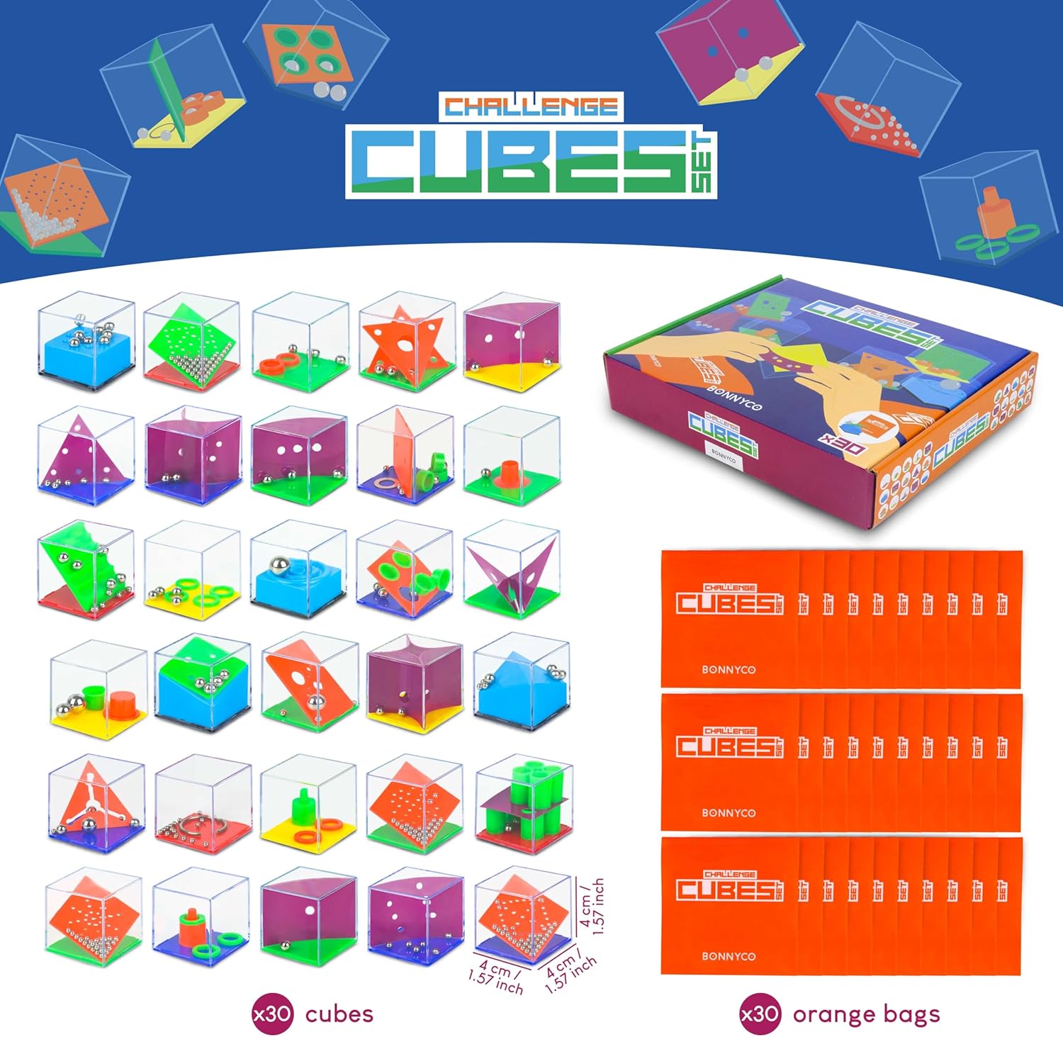 Brain Teaser Puzzles Cubes Pac – Party Favor Bag recenzja i cena
