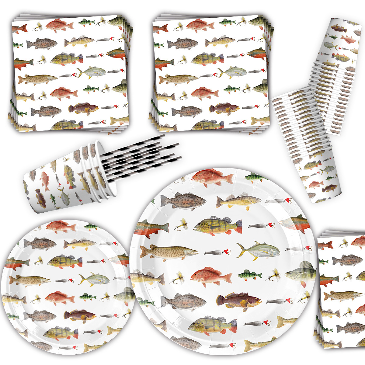 Fishing Themed Party Disposabl – Table Cloth Disposable recenzja i cena