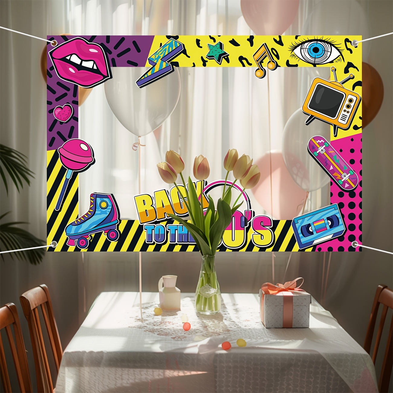 Back to The 80s Party Photo Bo – Photo Booth Frame recenzja i cena