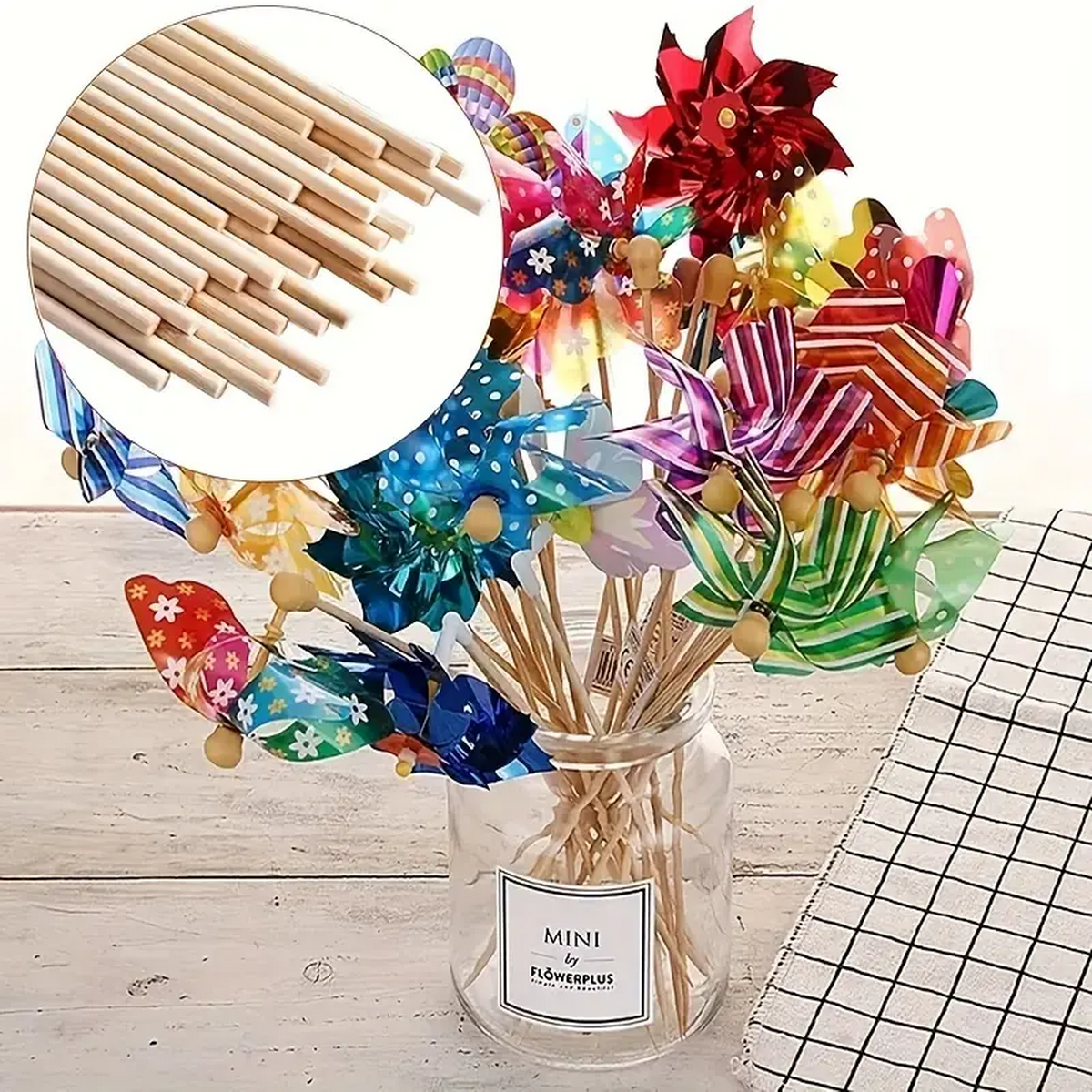 DIY Bamboo Sticks 50/100pcs Na – Cotton Candy Cone recenzja i cena