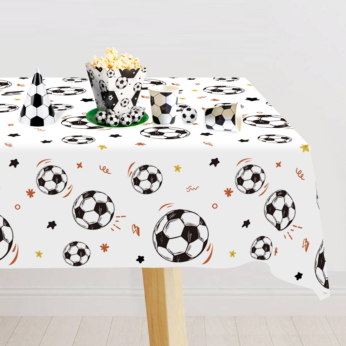 183x137cm Soccer Theme Disposa – Table Cloth Disposable recenzja i cena