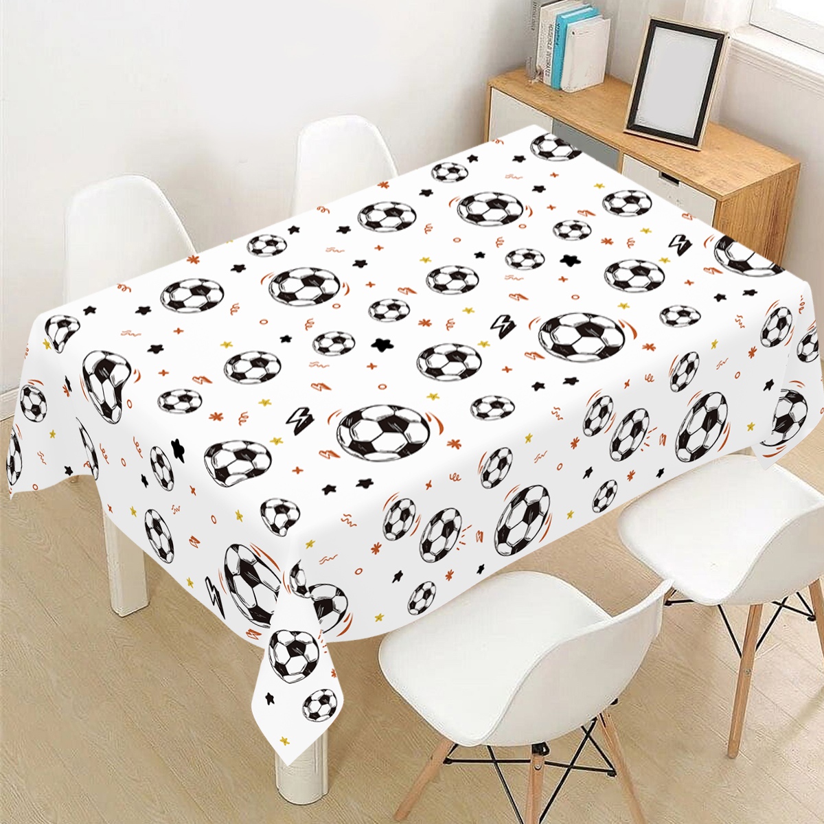 183x137cm Soccer Theme Disposa – Table Cloth Disposable recenzja i cena