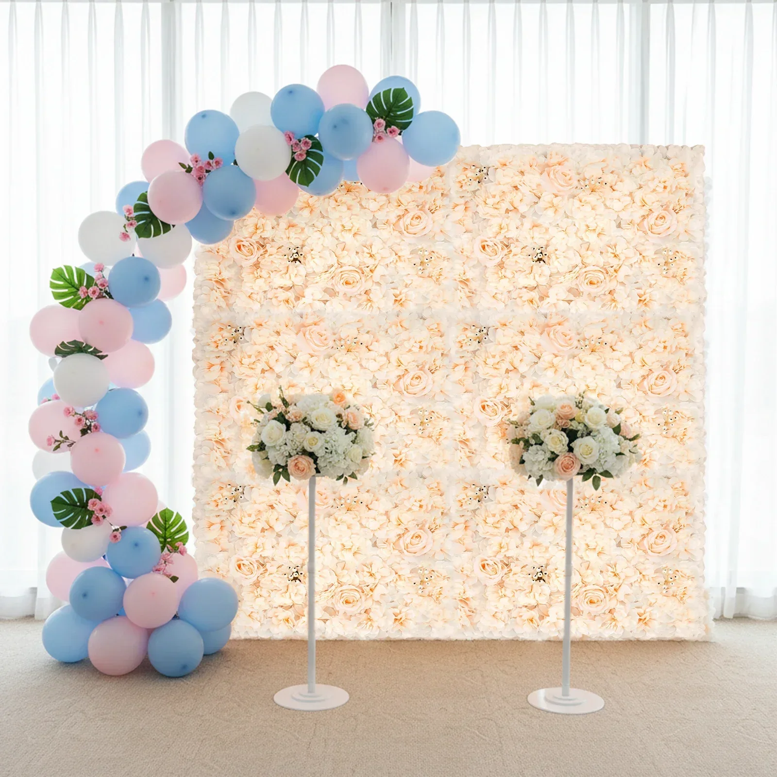 6 PCS 60*40cm Artificial Flowe – Flower Wall Panel recenzja i cena