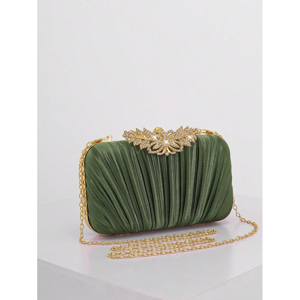Fashion Rhinestone Decor Flap  – Event Party Box recenzja i cena
