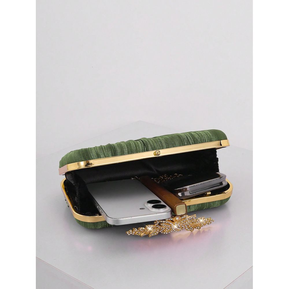Fashion Rhinestone Decor Flap  – Event Party Box recenzja i cena