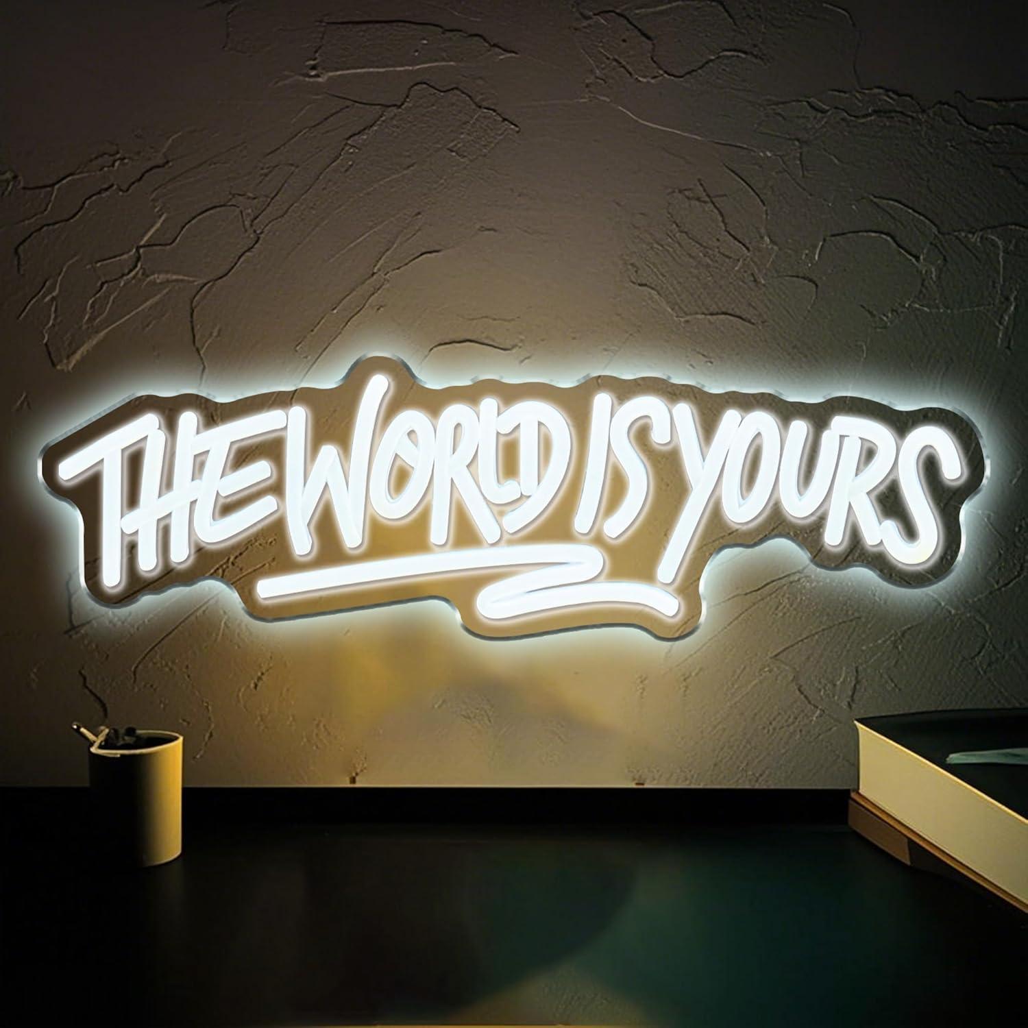 The World is Yours Neon Sign U – Neon Sign Party recenzja i cena