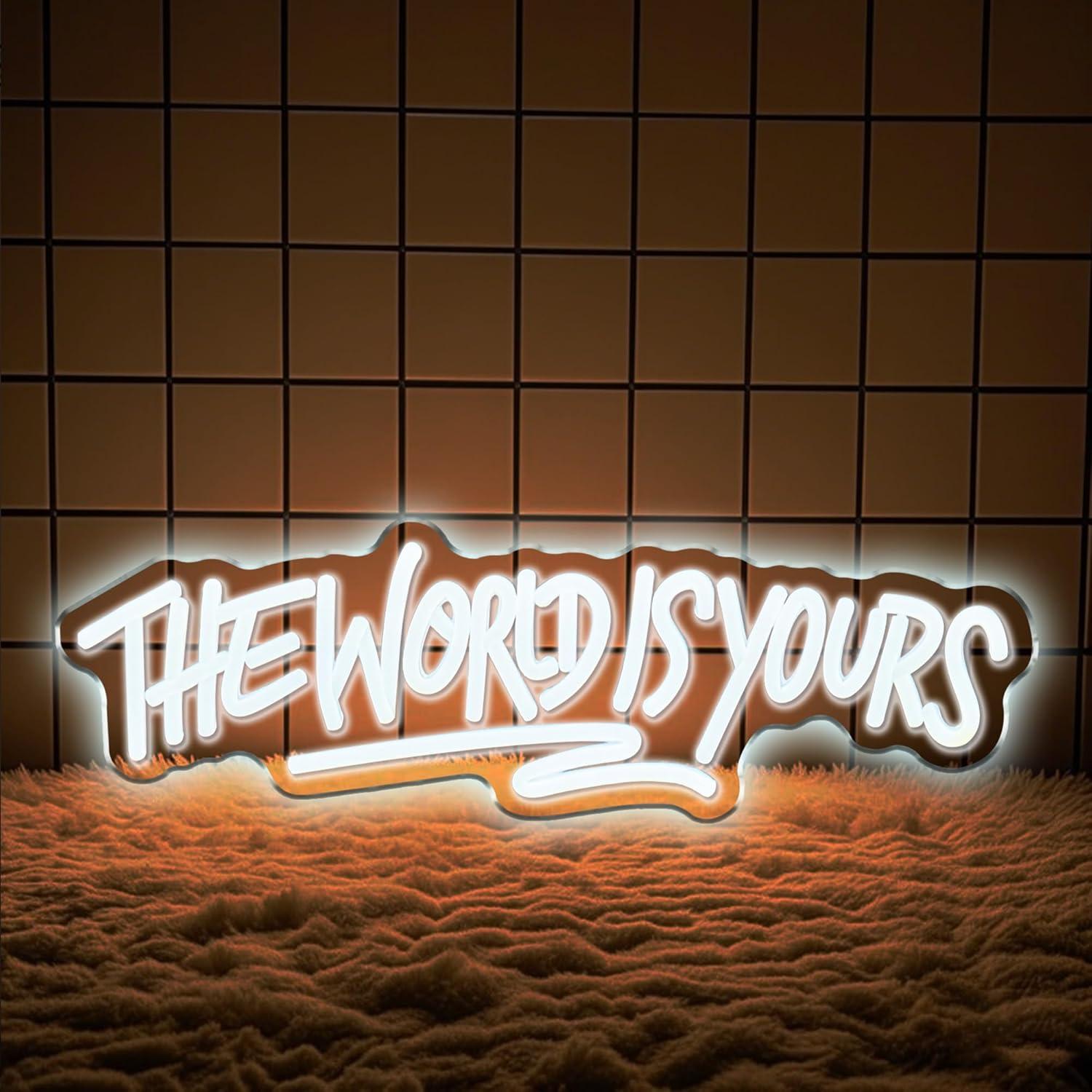 The World is Yours Neon Sign U – Neon Sign Party recenzja i cena