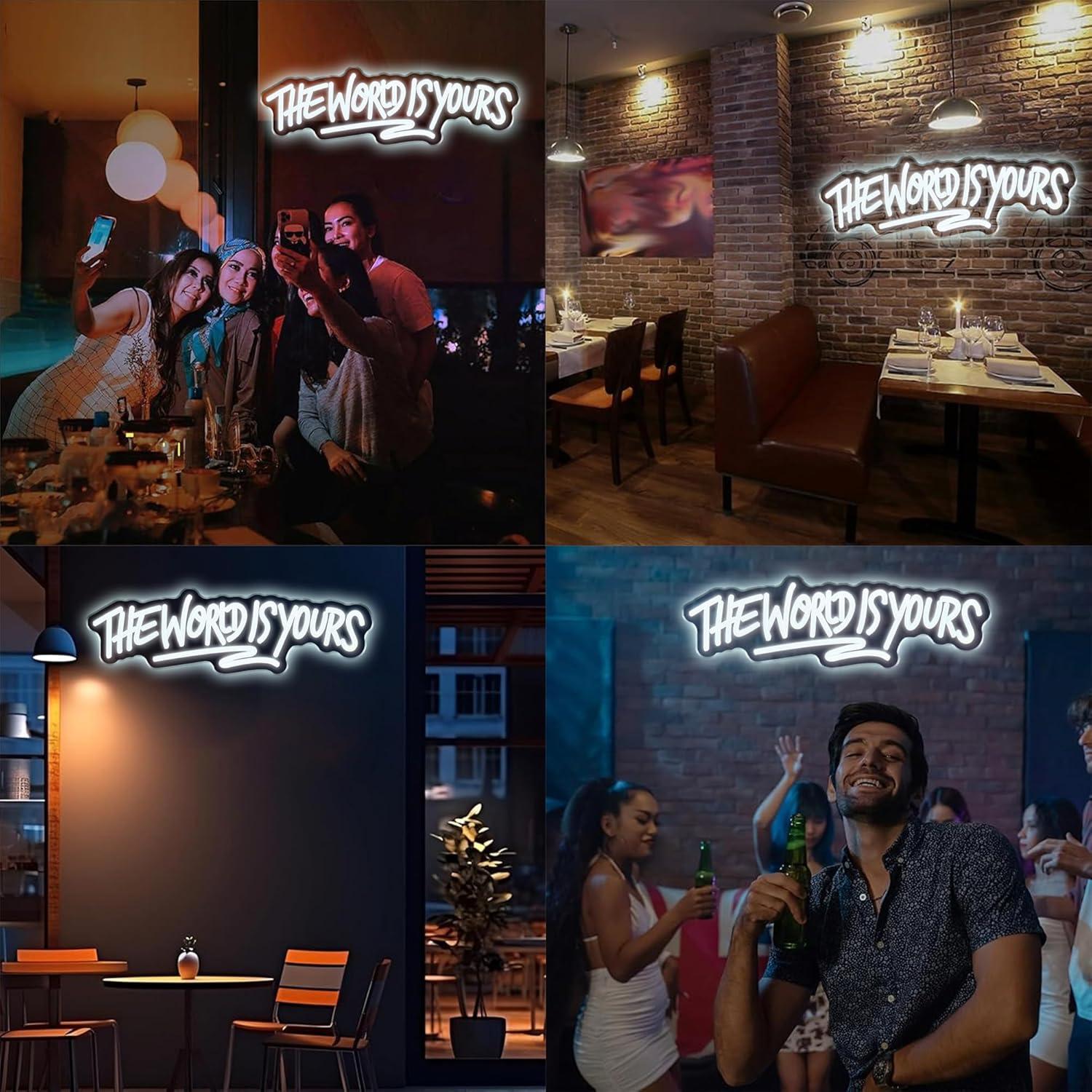The World is Yours Neon Sign U – Neon Sign Party recenzja i cena