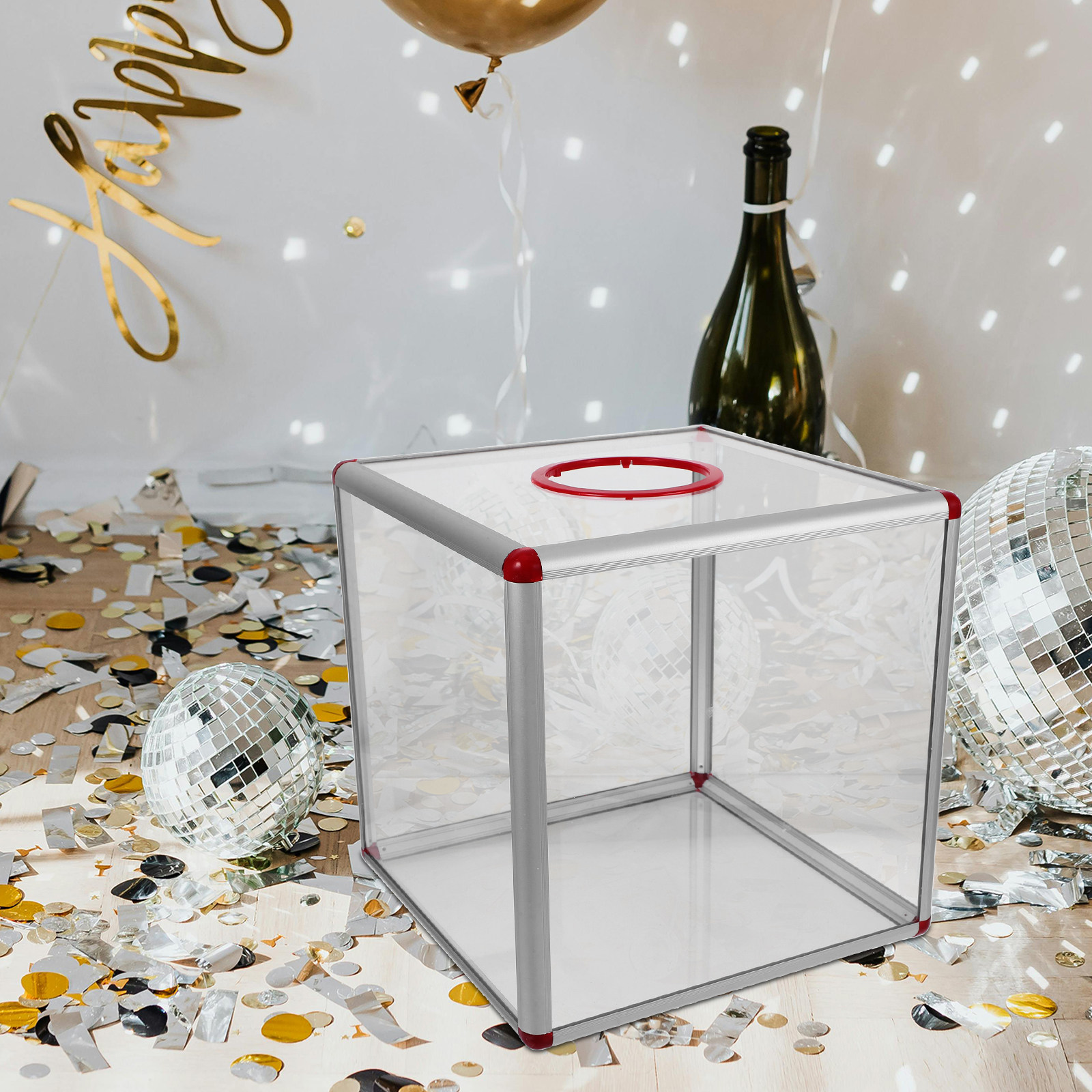 Large Clear Acrylic Raffle Tic – Event Party Box recenzja i cena