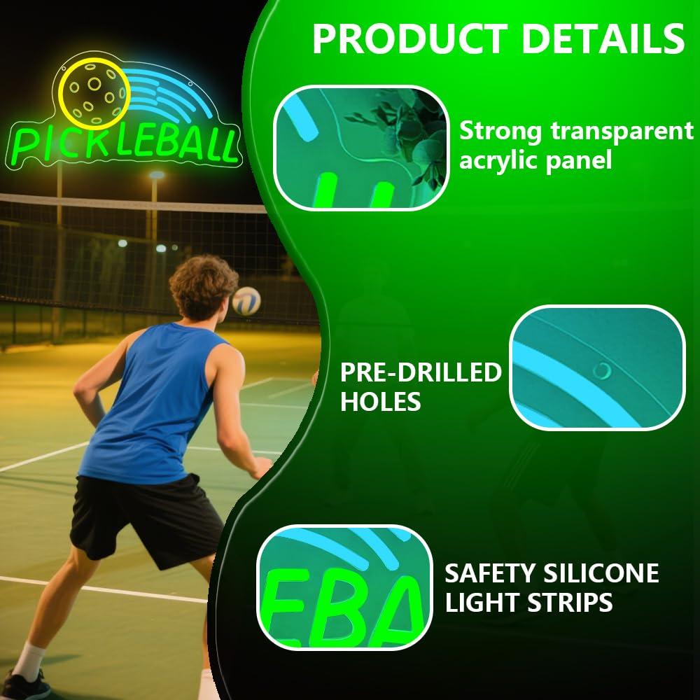 Pickleball Neon Sign USB Dimma – Neon Sign Party recenzja i cena