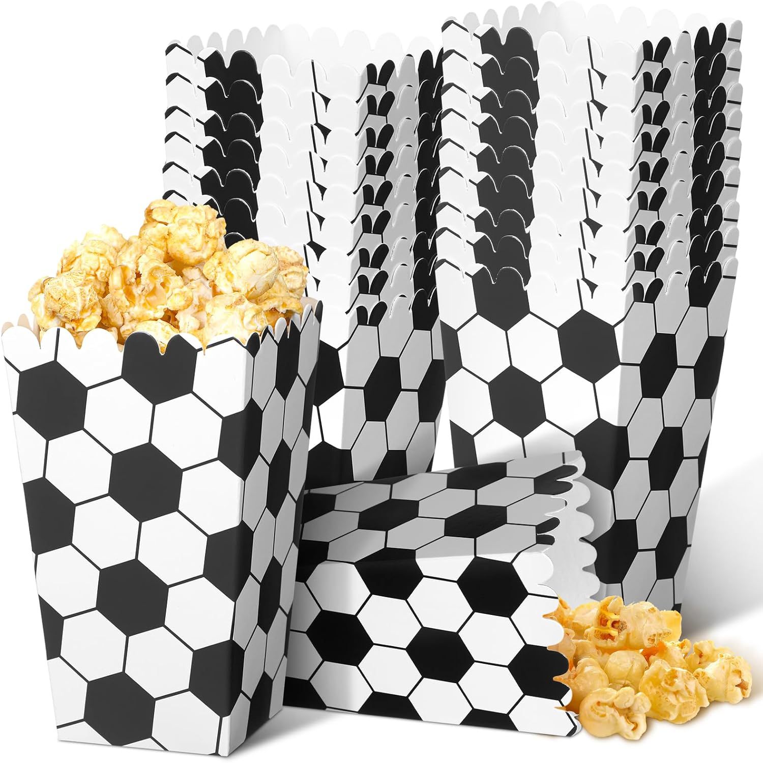 6/18Pcs  Football Popcorn Boxe – Event Party Box recenzja i cena