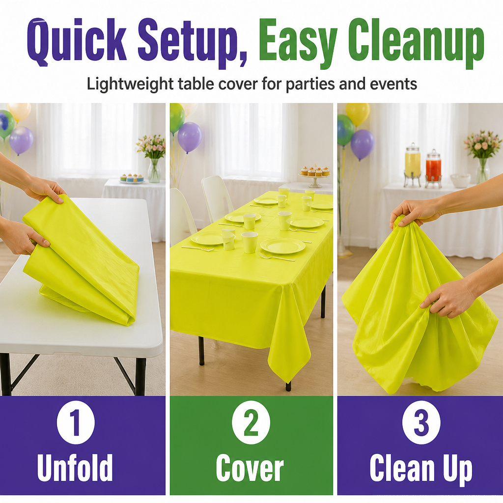 Thickened Macaron Fluorescent  – Table Cloth Disposable recenzja i cena