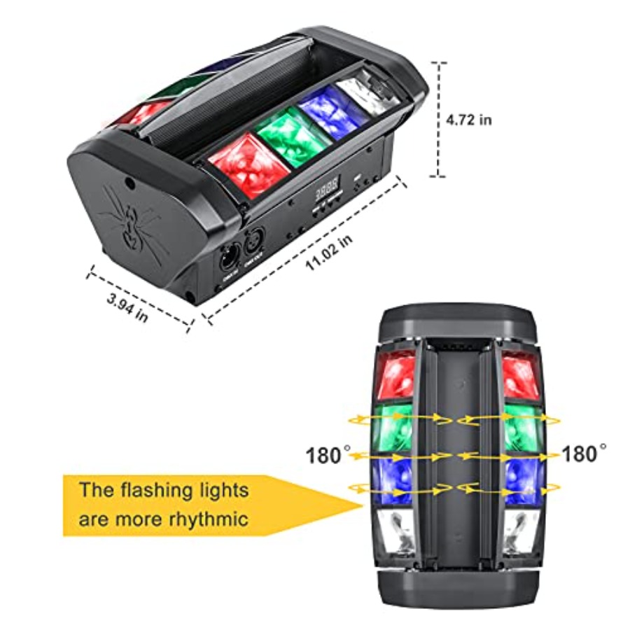 RGBW Moving Head DJ Light LED  – Event Party Dj recenzja i cena
