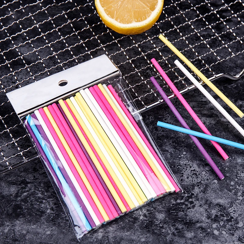 100Pcs/Lot Paper Lollipop Stic – Paper Straw Color recenzja i cena