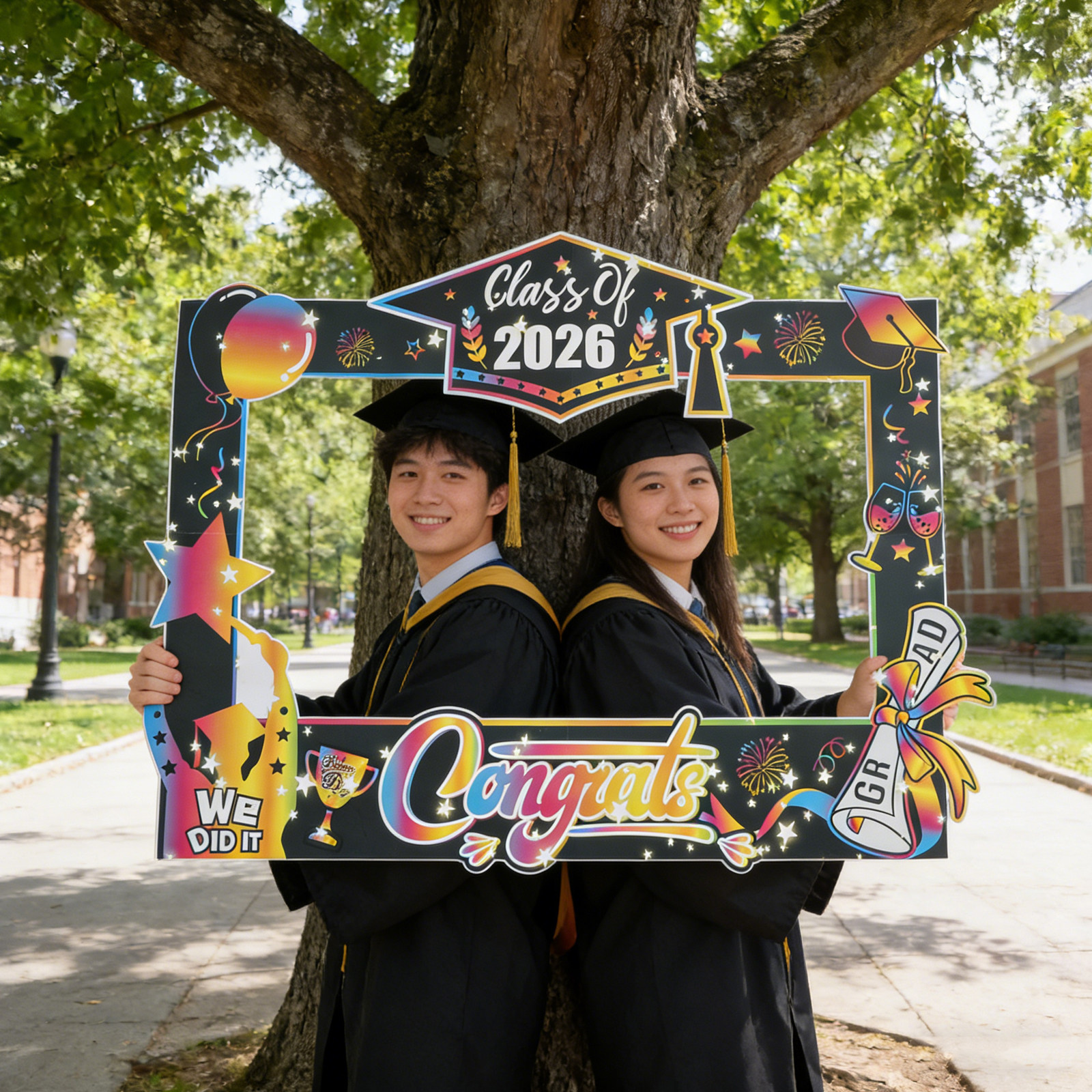 Graduation Photo Props Frame 2 – Photo Booth Frame recenzja i cena