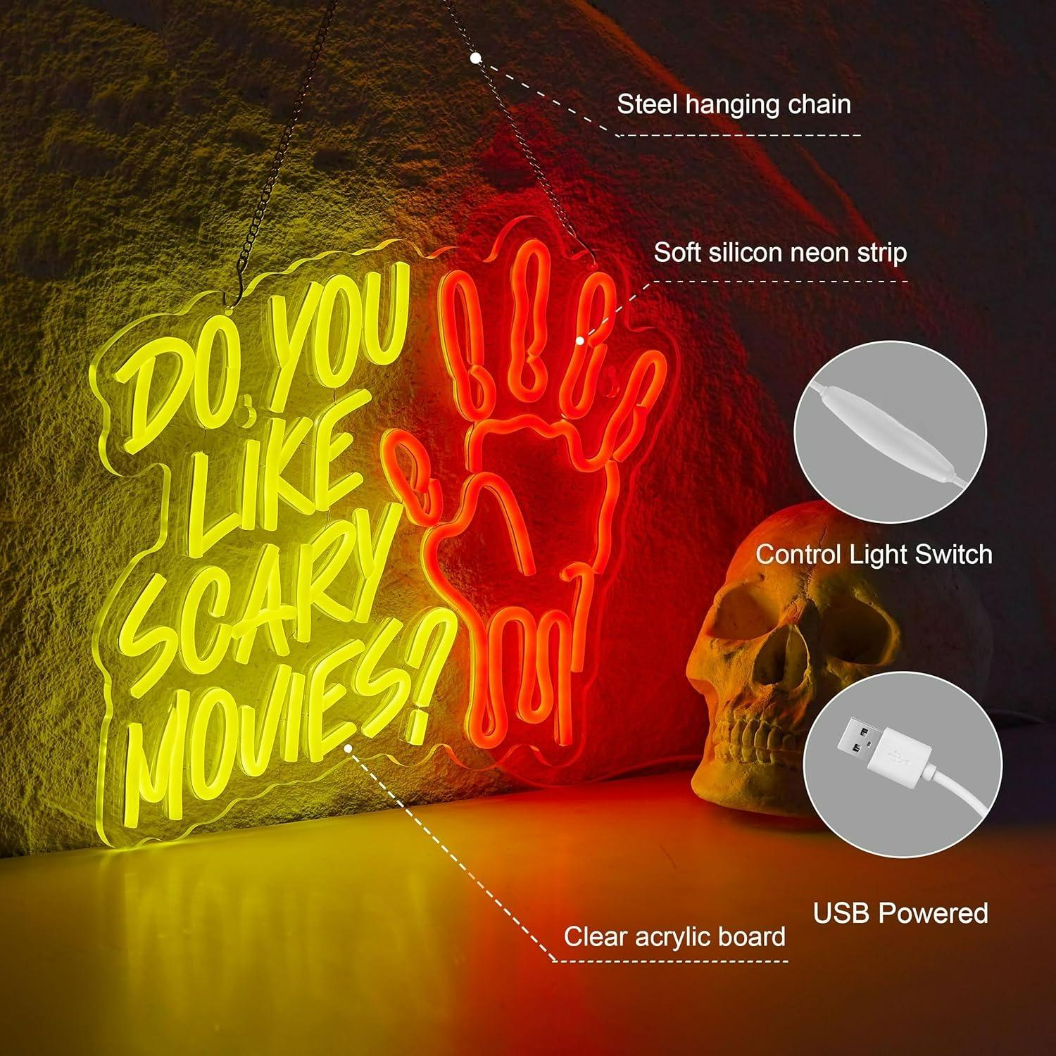 Do You Like Scary Movies Neon  – Neon Sign Party recenzja i cena
