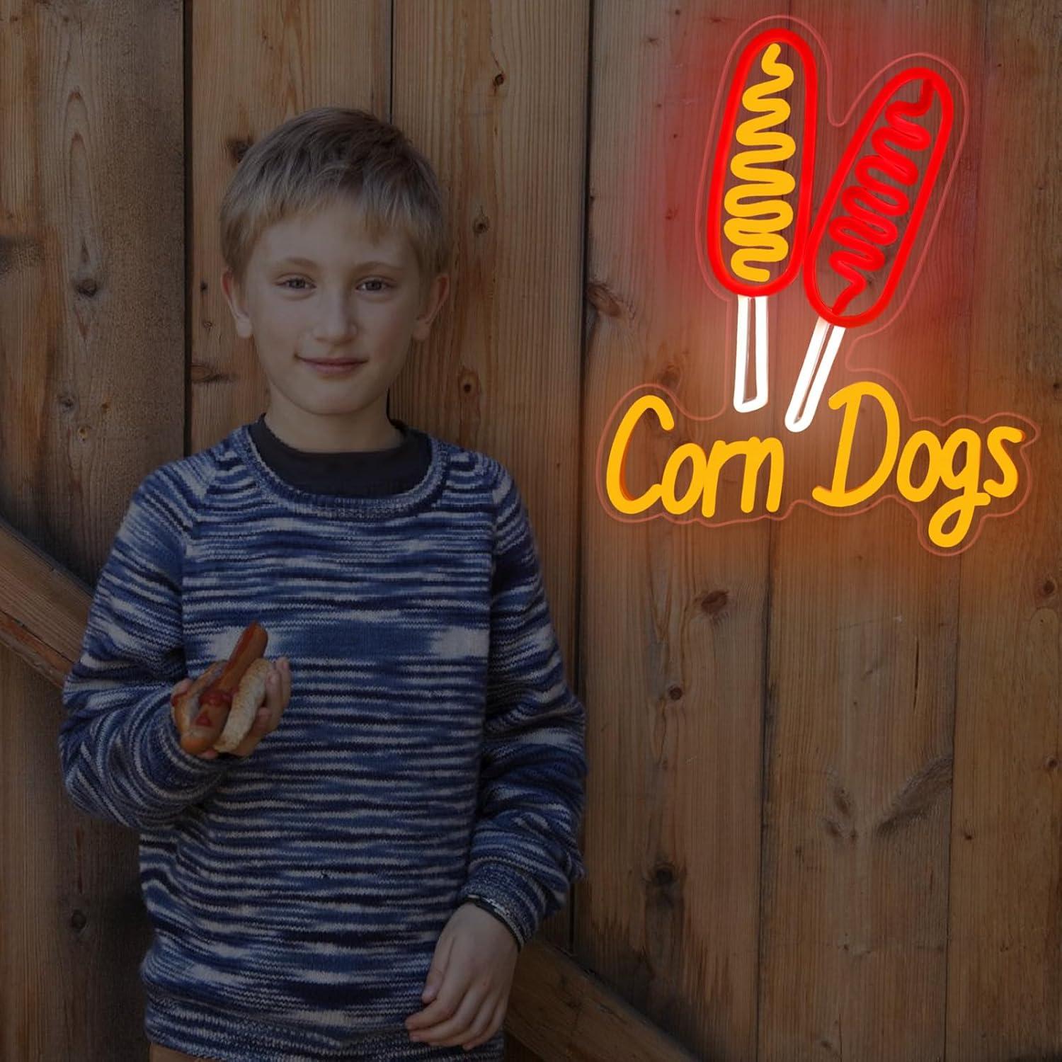 Corn Dog Neon Sign Snack USB D – Neon Sign Party recenzja i cena