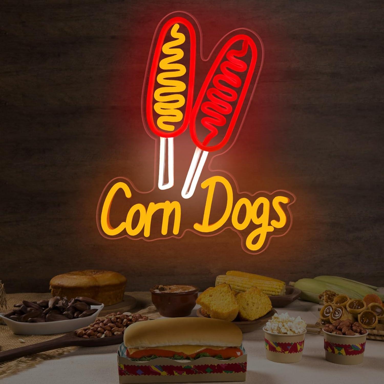 Corn Dog Neon Sign Snack USB D – Neon Sign Party recenzja i cena