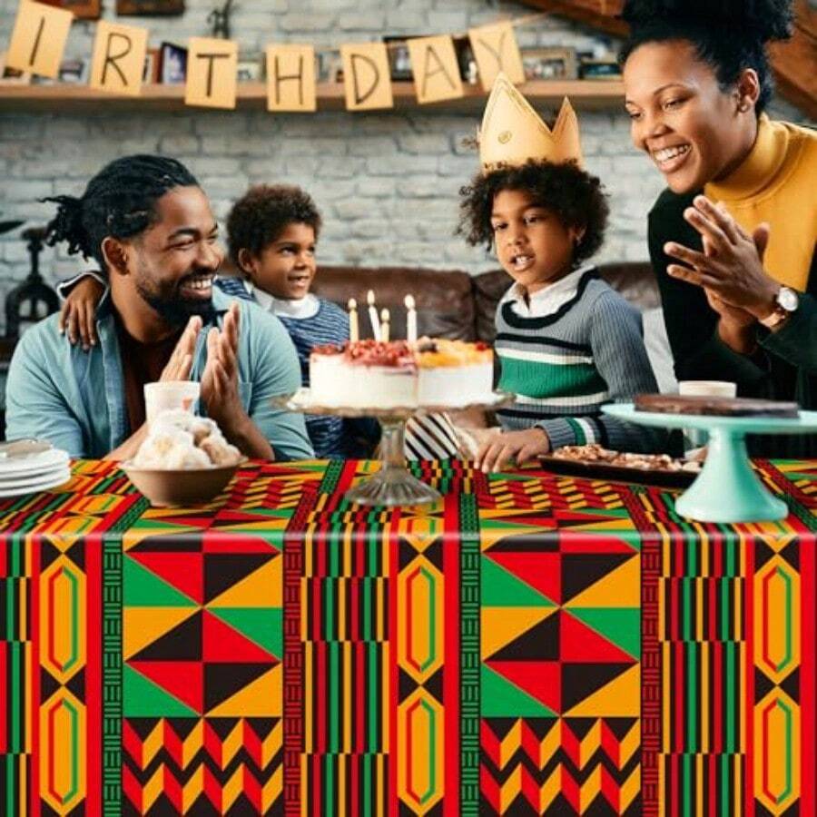 3 Packs African Print Disposab – Table Cloth Disposable recenzja i cena