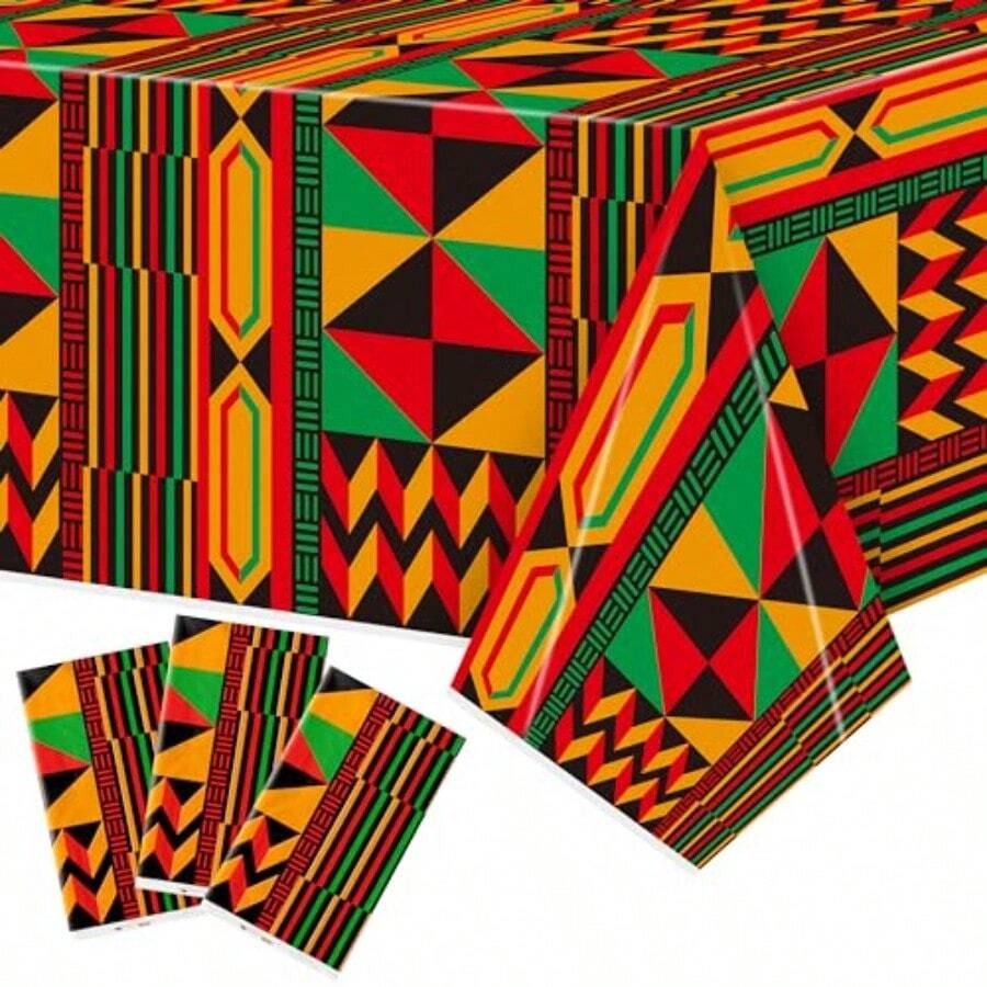 3 Packs African Print Disposab – Table Cloth Disposable recenzja i cena
