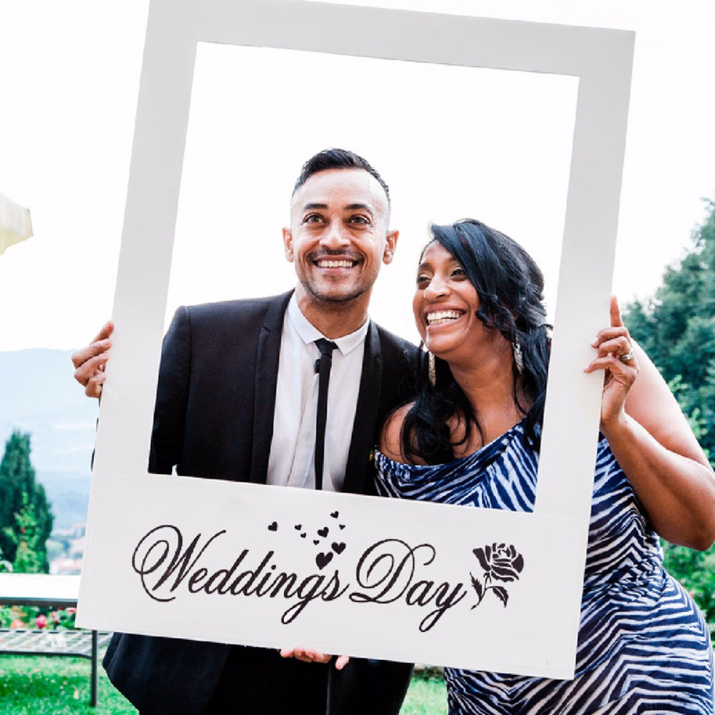 3Pcs Creative Couple Photo Fra – Photo Booth Frame recenzja i cena