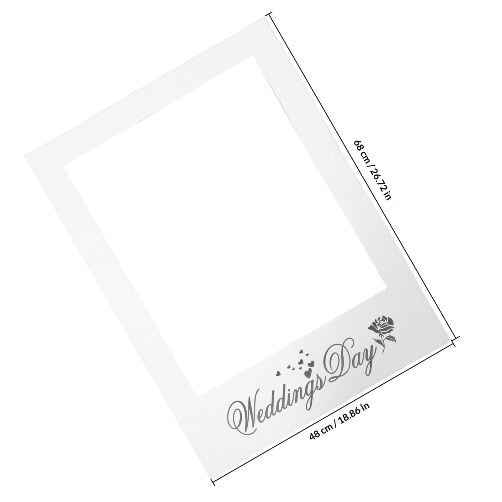 Simple Fashion White Paper Pho – Photo Booth Frame recenzja i cena
