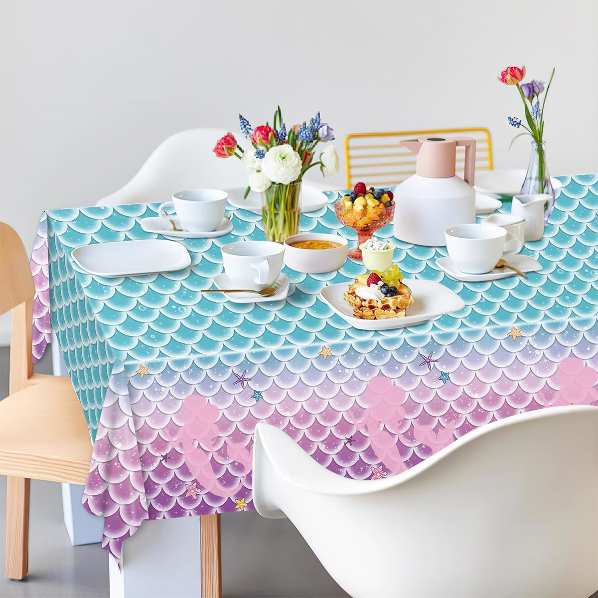 1/3Pcs Mermaid Disposable Tabl – Table Cloth Disposable recenzja i cena